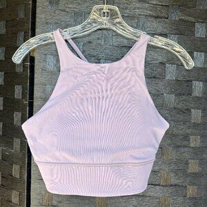 lululemon Energy High-Neck Longline Bra, Lavender, Sz 8